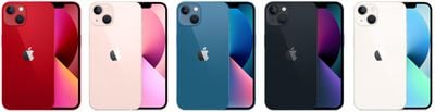 Available colors in iPhone 13