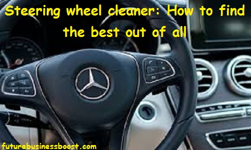 Steering wheel cleaner