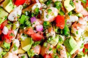 Healthy avocado salad