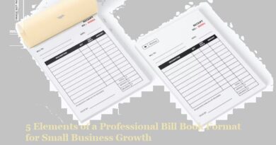 Professional Bill Book Format for Small Business Growth